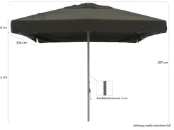 Shadowline Bonaire Sonnenschirm 400x300 cm