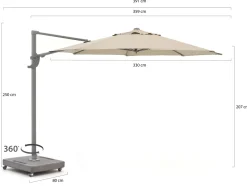Shadowline Francisco Ampelschirm ø 330 cm