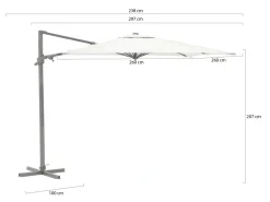 Shadowline Francisco Ampelschirm 260x260 cm