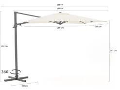 Shadowline Francisco Ampelschirm 260x260 cm
