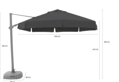 Shadowline Miami Ampelschirm ø 350 cm