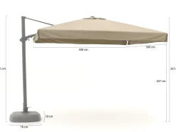 Shadowline Miami Ampelschirm 300x300 cm