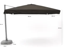 Shadowline Miami Ampelschirm 300x300 cm