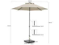 Shadowline Push-up Sonnenschirm ø 250 cm