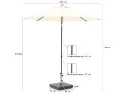 Shadowline Push-up Sonnenschirm ø 250 cm