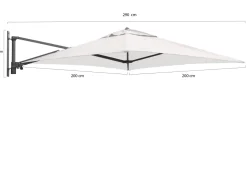 Shadowline Wandsonnenschirm 200x200 cm