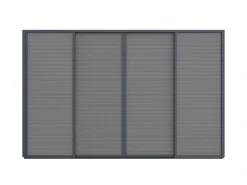 Sonnenschutz-Schiebetüren 400x235 cm für Cedrino Pergola