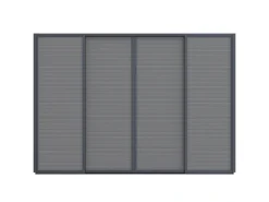 Sonnenschutz-Schiebetüren 360x235 cm für Cedrino Pergola