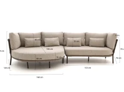 SUNS Bardi Chaiselongue Lounge-Set 2-teilig rechts
