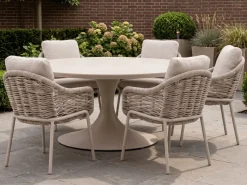SUNS Casto/Nova ø150cm dining tuinset 6-delig