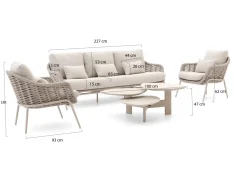 SUNS Casto Sessel-Sofa Lounge-Set 4-teilig