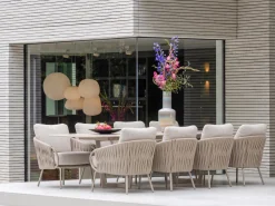 SUNS Dolce/Palermo 280 cm Low Dining Gartenmöbel-Set 9-teilig