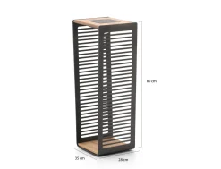 SUNS Eve L Solar-Laterne 35x28x80 cm