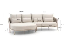 SUNS Feroli Chaiselongue Lounge-Set 2-teilig rechts