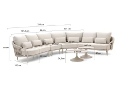SUNS Feroli/Nova Ecklounge-Set 6-teilig