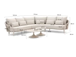 SUNS Feroli/Nova Ecklounge-Set 5-teilig