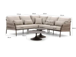 SUNS Fiave/Nova Ecklounge-Set 5-teilig