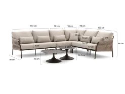 SUNS Fiave/Nova Ecklounge-Set 6-teilig