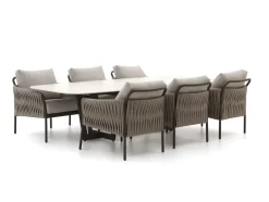 SUNS Fiave/Palermo 280 cm Low Dining Gartenmöbel-Set 7-teilig