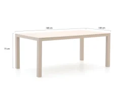 SUNS Monte Vari Gartentisch 180x100x75 cm