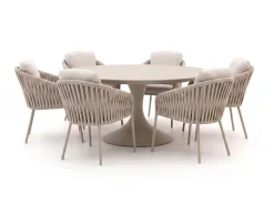SUNS Nappa/Nova ø 170 cm Gartenmöbel-Set 7-teilig