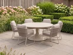 SUNS Noli/Nova ø 150 cm Gartenmöbel-Set 7-teilig