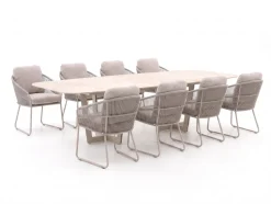SUNS Noli/Palermo 280cm dining tuinset 9-delig
