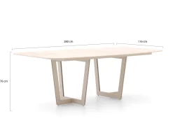 SUNS Noli/Palermo 280cm dining tuinset 9-delig