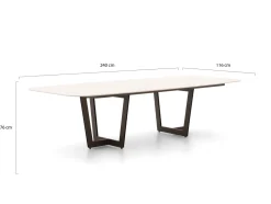 SUNS Palermo Gartentisch 240x116x76 cm