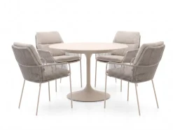 SUNS Punta/Nova ø 120 cm Gartenmöbel-Set 5-teilig