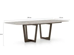SUNS Punta/Palermo 240 cm Gartenmöbel-Set 7-teilig