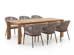 SUNS Santorini/Erice 240 cm Gartenmöbel-Set 7-teilig
