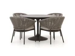 SUNS Santorini/Nova ø 120 cm Gartenmöbel-Set 5-teilig