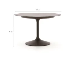 SUNS Santorini/Nova ø 120 cm Gartenmöbel-Set 5-teilig