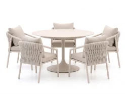 SUNS Sato/Nova ø150cm dining tuinset 6-delig