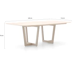 SUNS Sato/Palermo 240 cm Gartenmöbel-Set 7-teilig