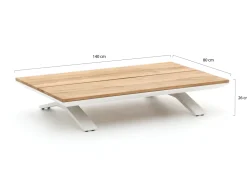 SUNS Stockholm Loungetisch 140x80x26 cm