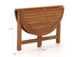 Sunyard Butterfly Klapptisch ø 110cm (h:75cm)