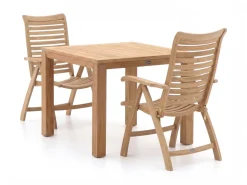 Sunyard Corby/Buxton 90 cm Gartenmöbel-Set 3-teilig verstellbar