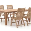 Sunyard Corby/Buxton 200 cm Gartenmöbel-Set 5-teilig verstellbar
