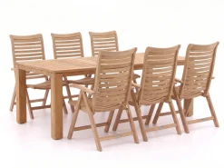 Sunyard Corby/Buxton 220 cm Gartenmöbel-Set 7-teilig verstellbar