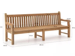 Sunyard Edinburgh Gartenbank 240 cm