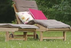 Sunyard Veronica Gartenliege mit Rad