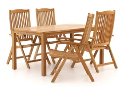 Sunyard Veronica/Liverpool 160 cm Gartenmöbel-Set 5-teilig verstelbar