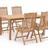 Sunyard Veronica/Liverpool 145 cm Gartenmöbel-Set 5-teilig verstellbar