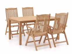 Sunyard Veronica/Liverpool 145 cm Gartenmöbel-Set 5-teilig verstellbar