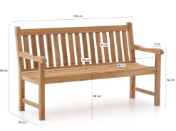 Sunyard Wales Gartenbank 150 cm