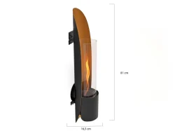 Tenderflame Cycloflame Wandkamin 16,5x16,5x81cm