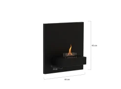 Tenderflame Square 90 Wandkamin 45×45x23 cm