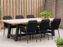 Tierra Outdoor Liv/Bresimo 260 cm Gartenmöbel-Set 7-teilig stapelbar